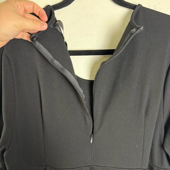 Melissa McCarthy Seven 7 Black Rhinestones Embellished Peplum Top Blouse 2X - Picture 9 of 13